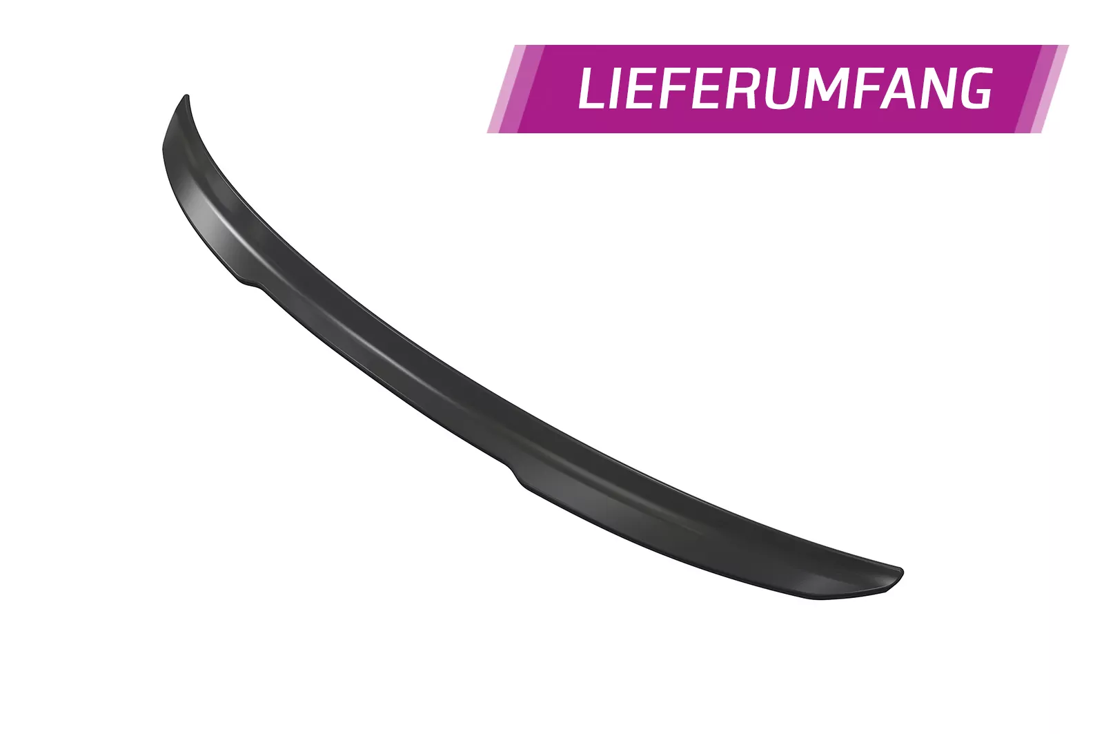 Heckflügel mit ABE für Skoda Karoq HF806 Strukturiert (schwarz matt)