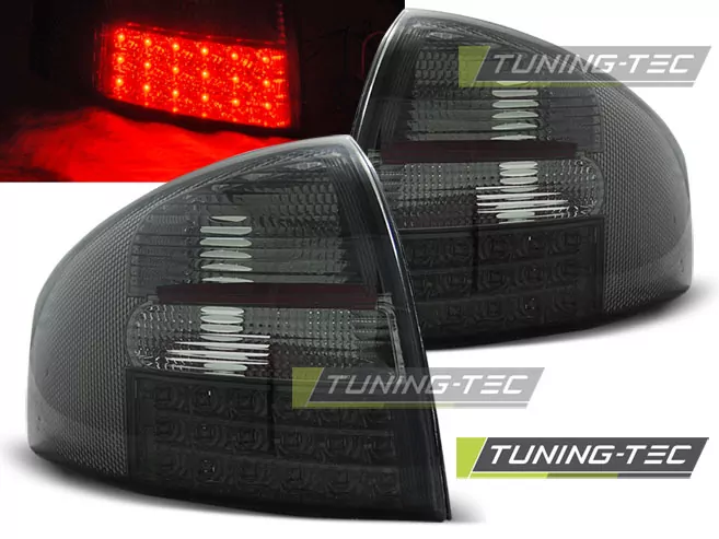 Led Tail Lights Smoke Fits Audi A6 05.97-05.04 Sedan