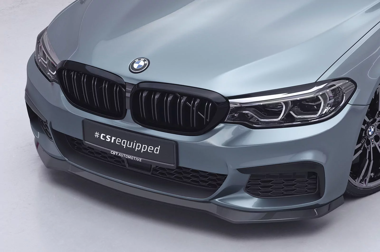 Cup-Spoilerlippe mit ABE für BMW 5er G30/G31 M-Paket CSL564 Schwarz Strukturiert