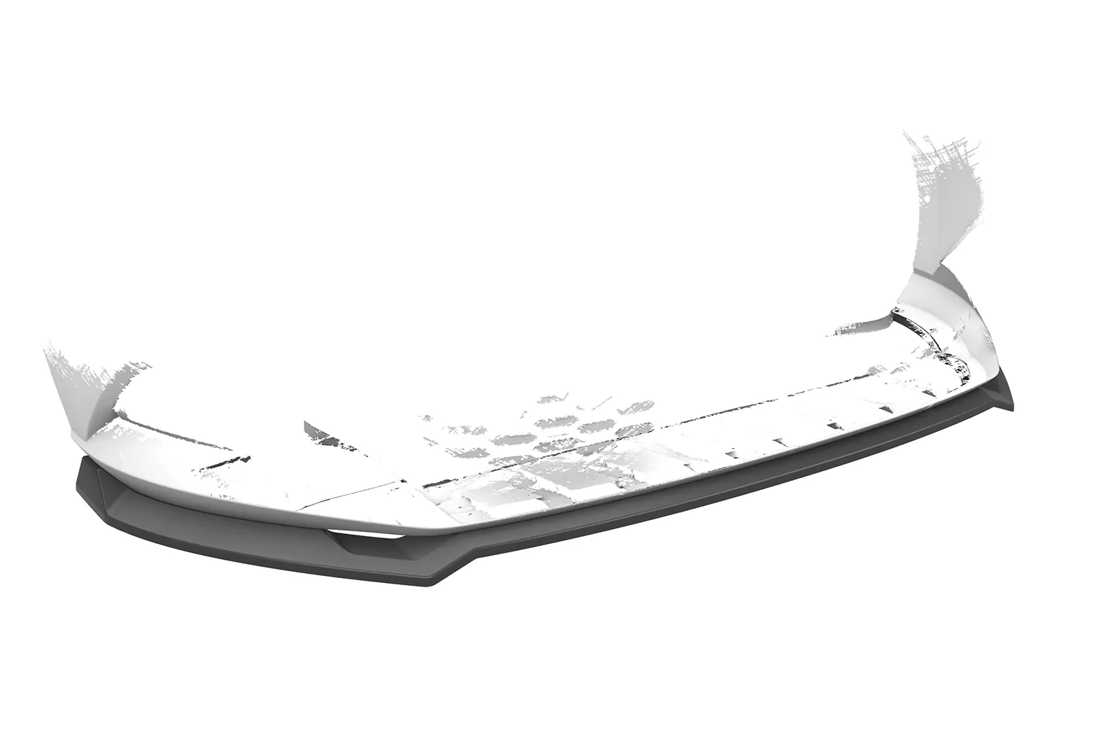 Cup-Spoilerlippe mit ABE für Skoda Fabia 3 (Typ NJ) CSL631 Schwarz Strukturiert