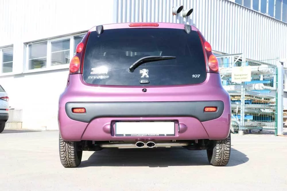 CitroenC1/ Peugeot 107/ Toyota Aygo  Endschalldämpfer Ausgang mittig - 2x86x54 Typ 32