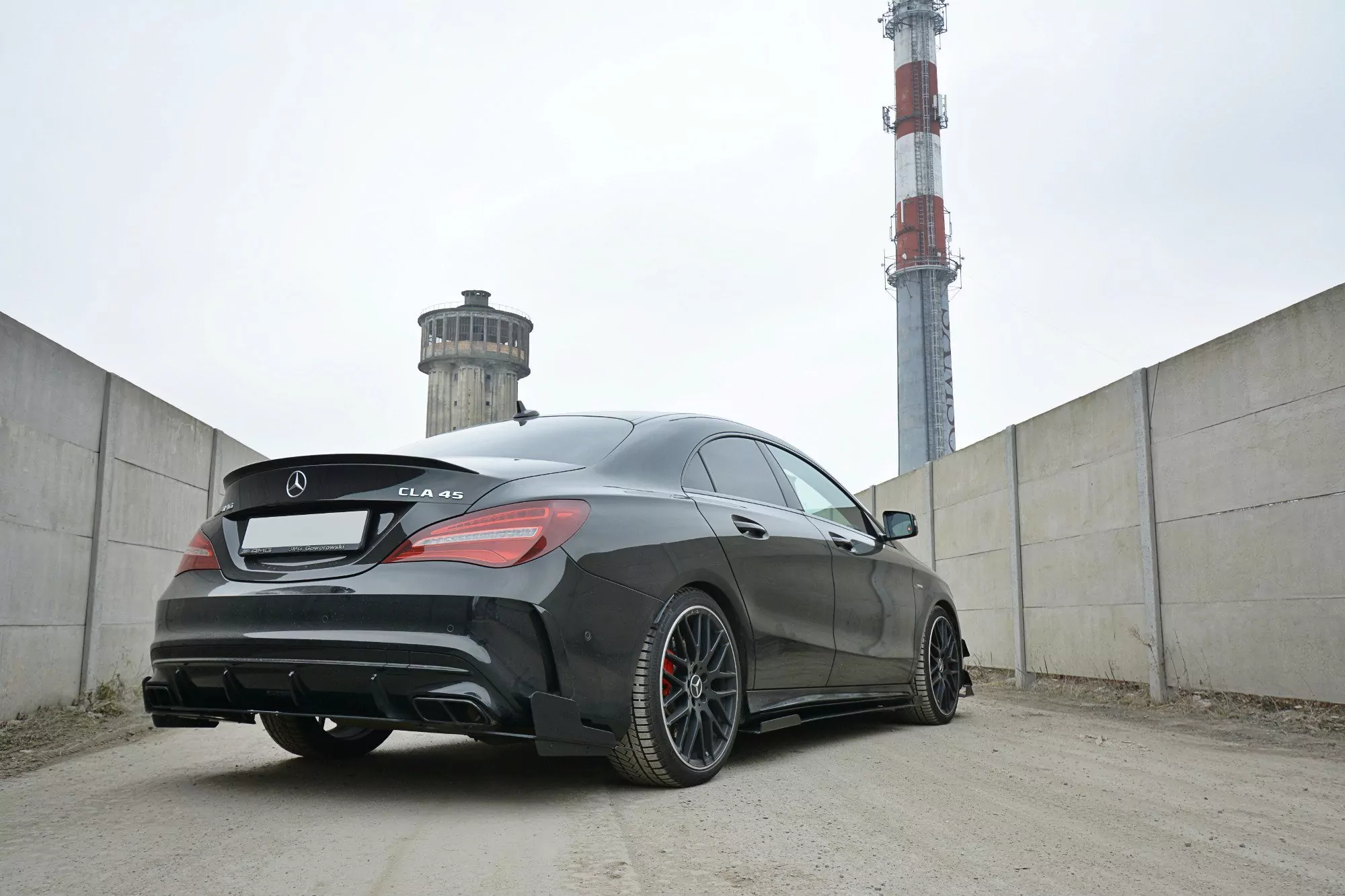 SPORT Heck Ansatz Flaps Diffusor Passend Für Passend Für Mercedes CLA A45 AMG C117 FL