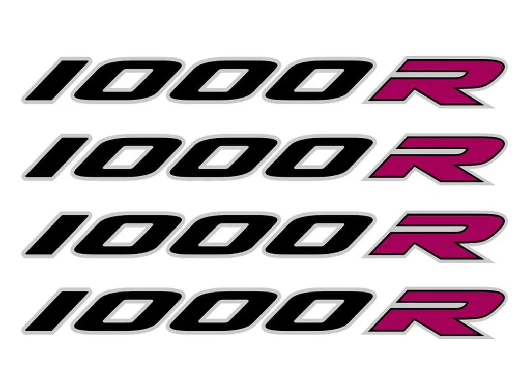 Aufkleber Felgenbettaufkleber für BMW 1000 R schwarz-dunkelrot