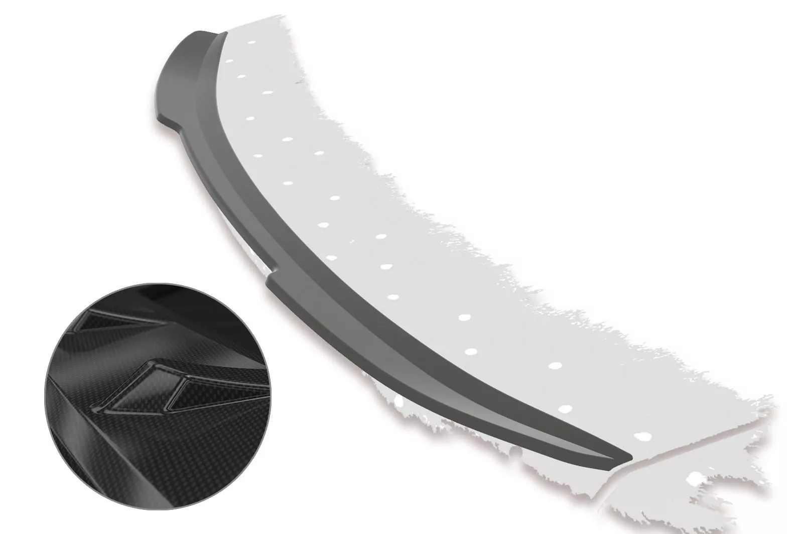 Heckflügel mit ABE für Ford Mondeo MK4 (Typ BA7) HF629-C Carbon Look Hochglanz