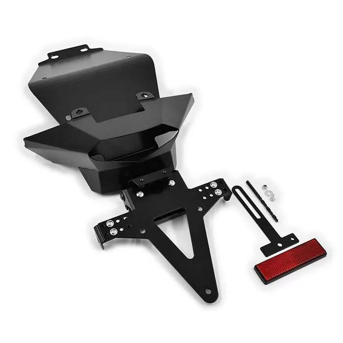 Kennzeichenhalter-Set | KTM 125/200/390 Duke | -16 verstellbar | inklusive Reflektor | Halter | KZB