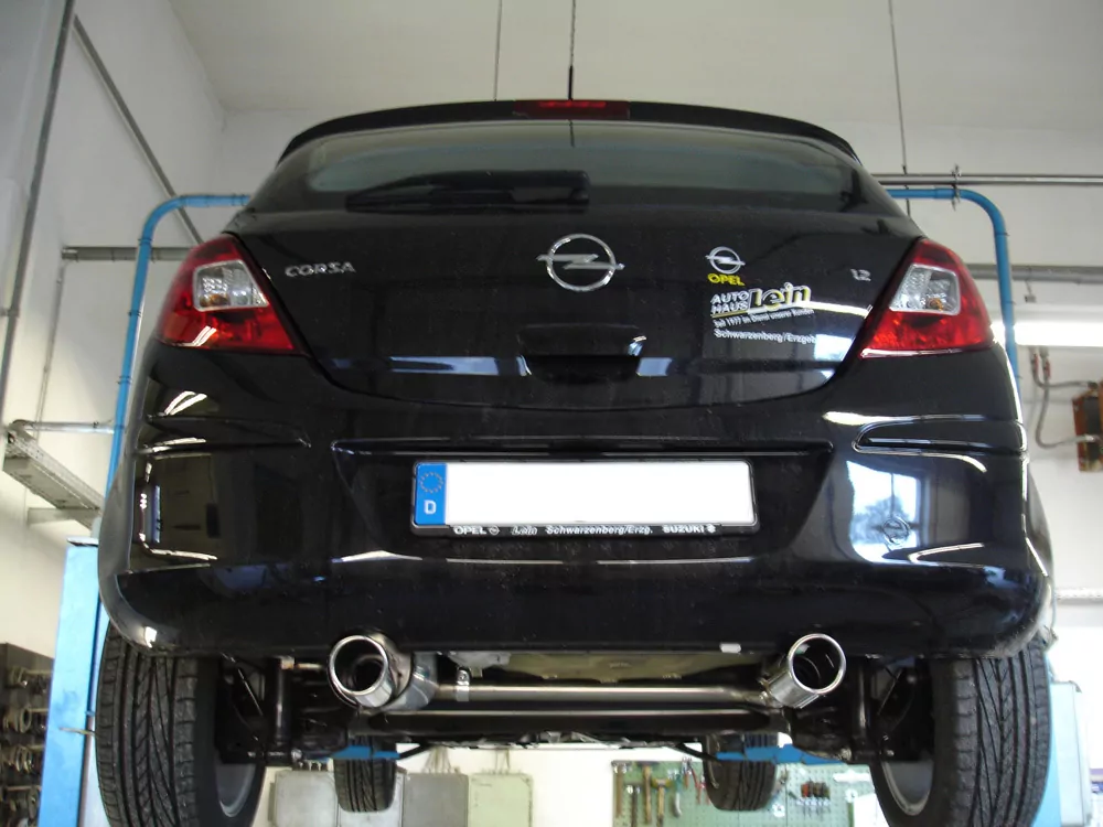 Opel Corsa D  Endschalldämpfer Ausgang rechts/links - 1x90 Typ 13 rechts/links