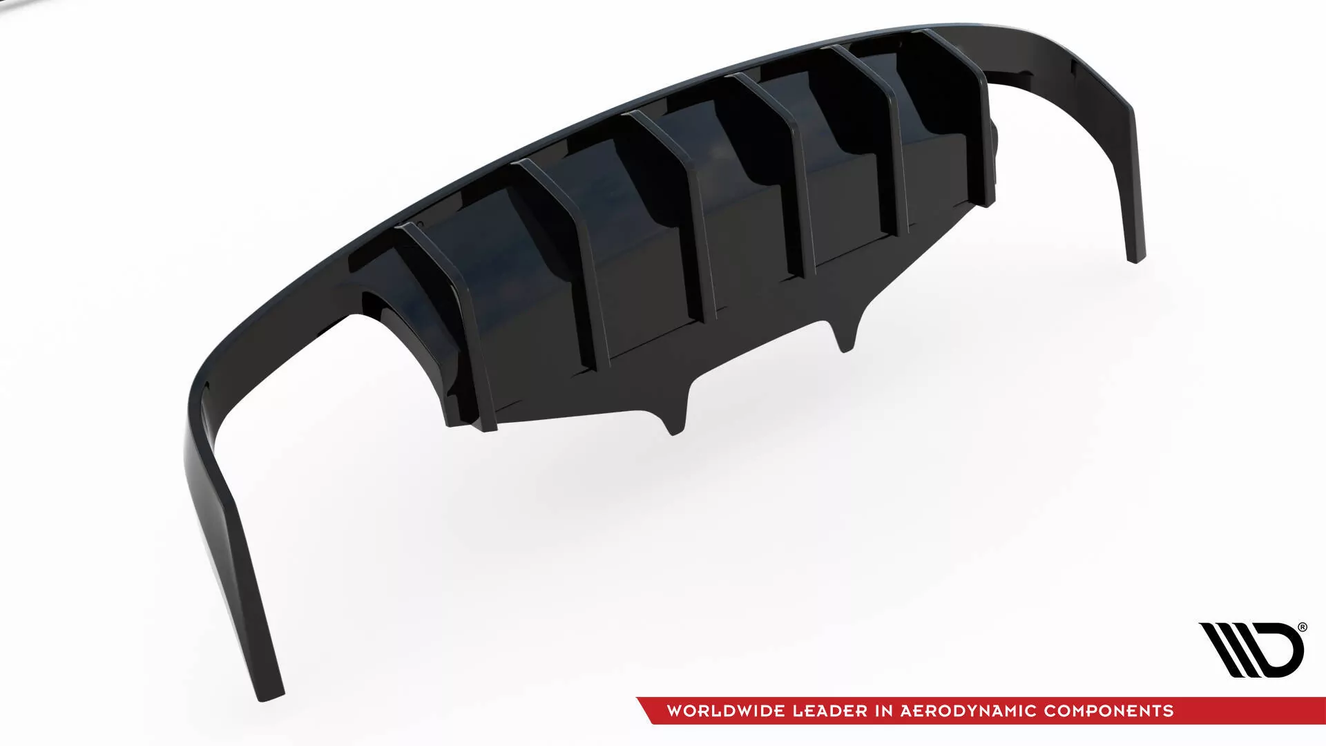 Diffusor Heck Ansatz Für Porsche Macan GTS / Sport Design Mk1 Facelift Schwarz Hochglanz