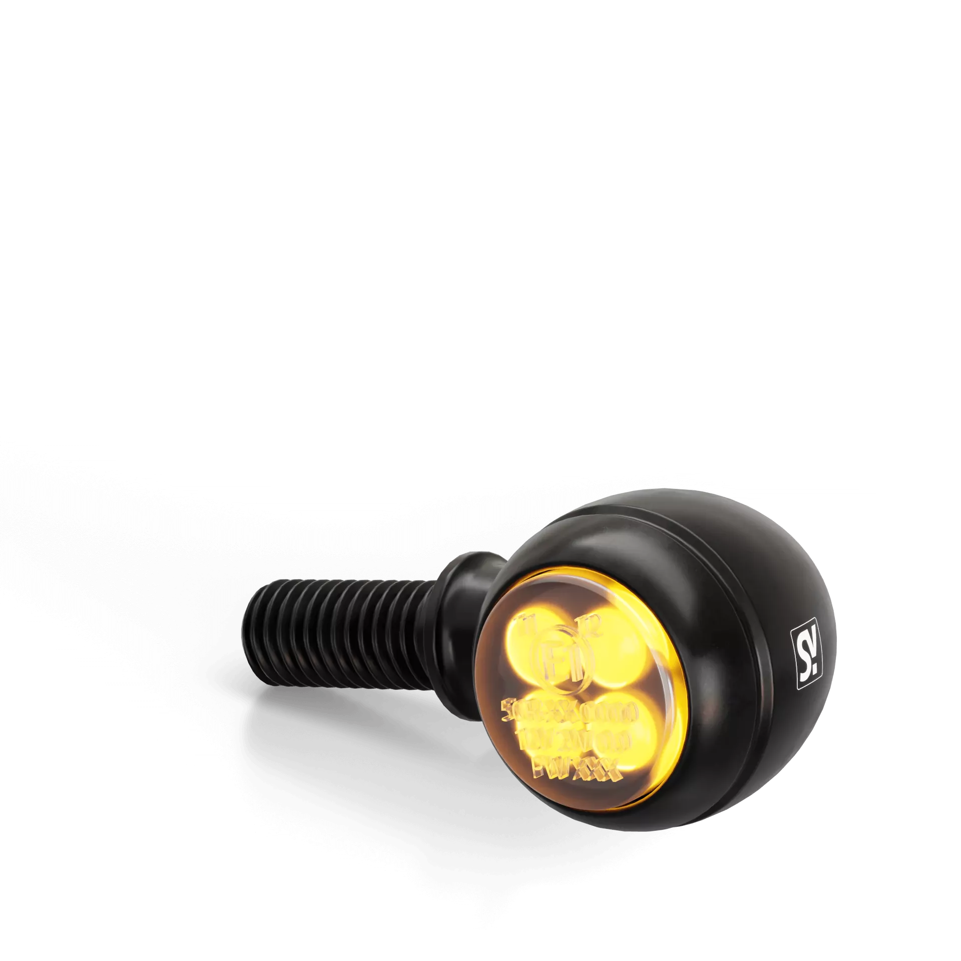 HIGHSIDER smart Circula-S LED Blinker Gehäuse Schwarz / Linse Rauchgrau (Paar), Vorn & Hinten