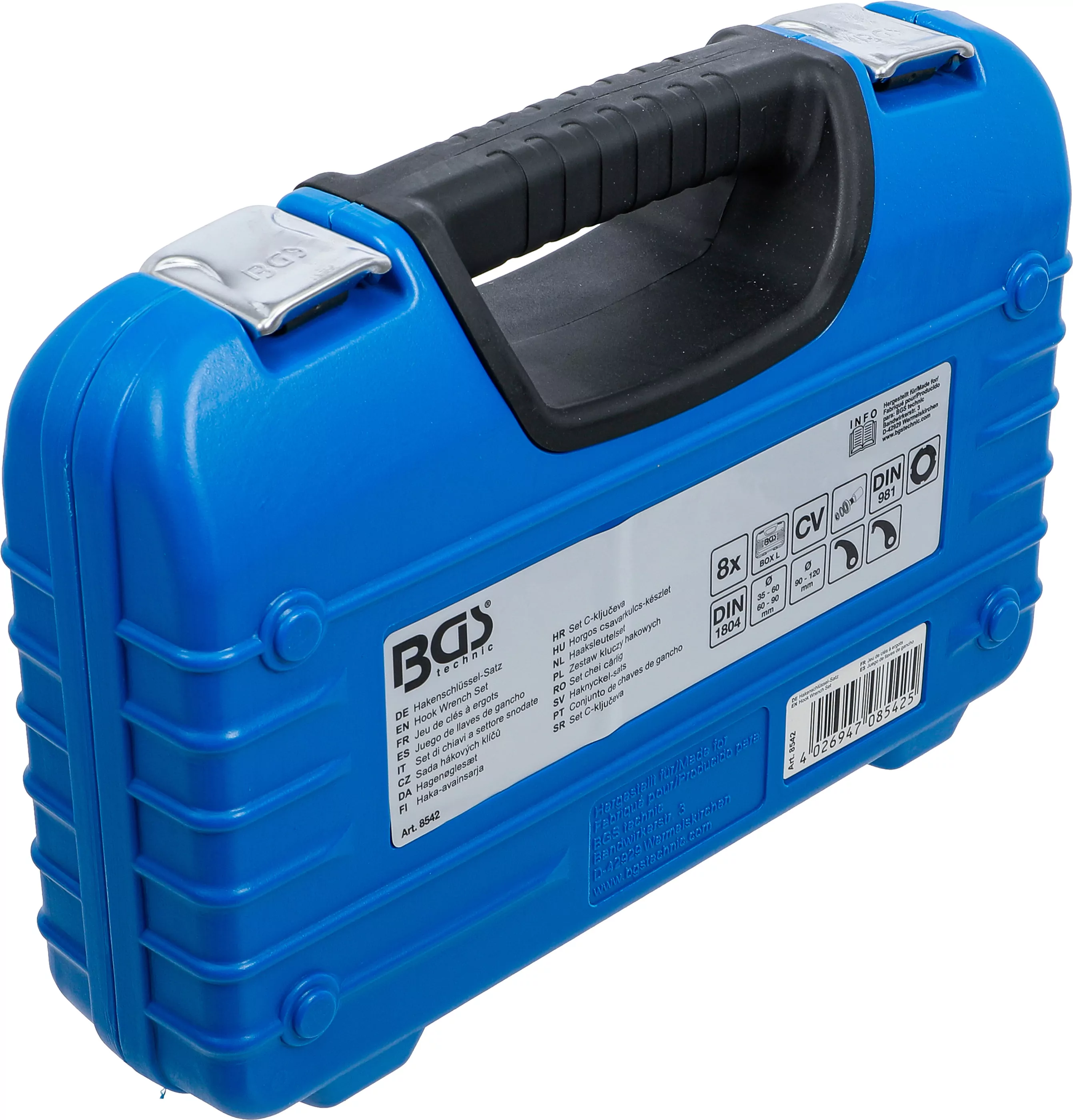 Hakenschlüssel-Satz | 35 - 120 mm | 8-tlg.