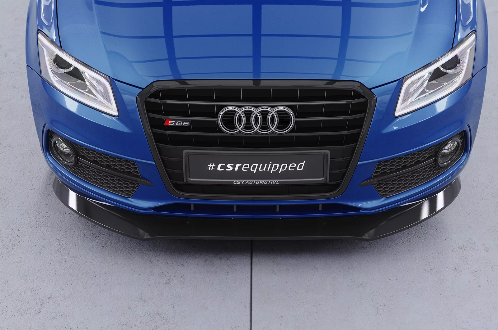 Cup-Spoilerlippe mit ABE für Audi SQ5 (8R) CSL480 Schwarz Strukturiert