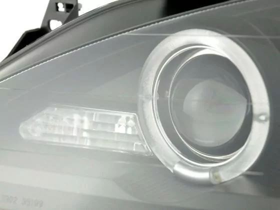 Scheinwerfer Set Renault Megane 1 3/5-trg. Bj. 99-02 schwarz für Rechtslenker