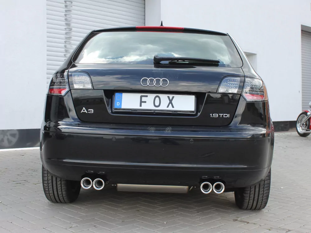 Audi A3 - 8P Sportback  Endschalldämpfer Ausgang rechts/links - 2x76 Typ 13 rechts/links