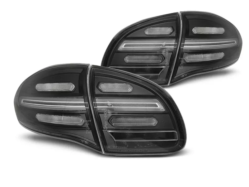 Led Bar Tail Lights Black Seq Fits Porsche Cayenne 10-15