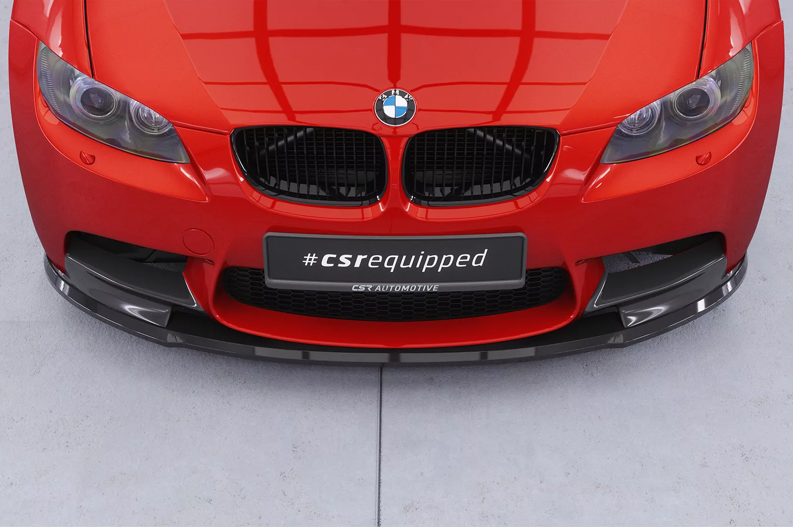 Cup-Spoilerlippe mit ABE für BMW M3 E90/E92/E93 CSL579 Schwarz Strukturiert