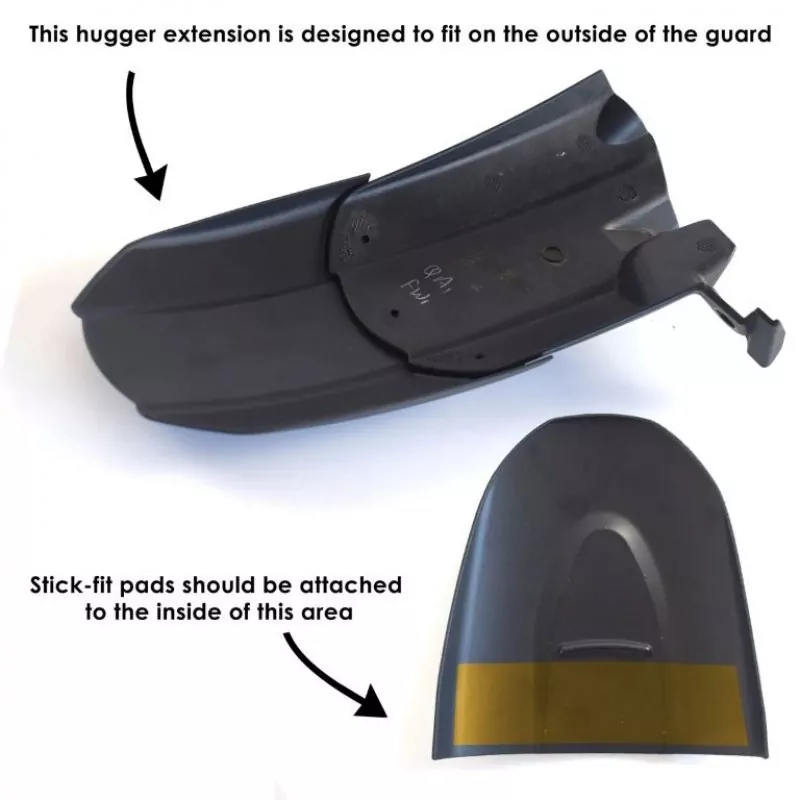 Pyramid Hinterradabdeckung Verlängerung Schwarz Matt Triumph Scrambler 400X 2024-