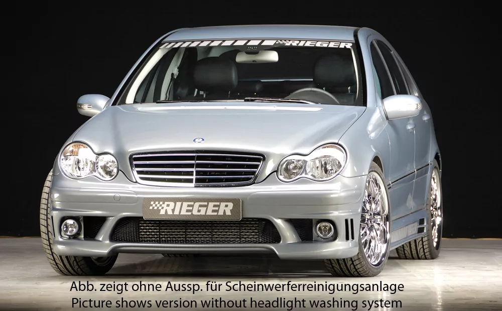 Rieger Spoilerstoßstange für Mercedes C-Klasse (W203) - T-Modell   carbon optik