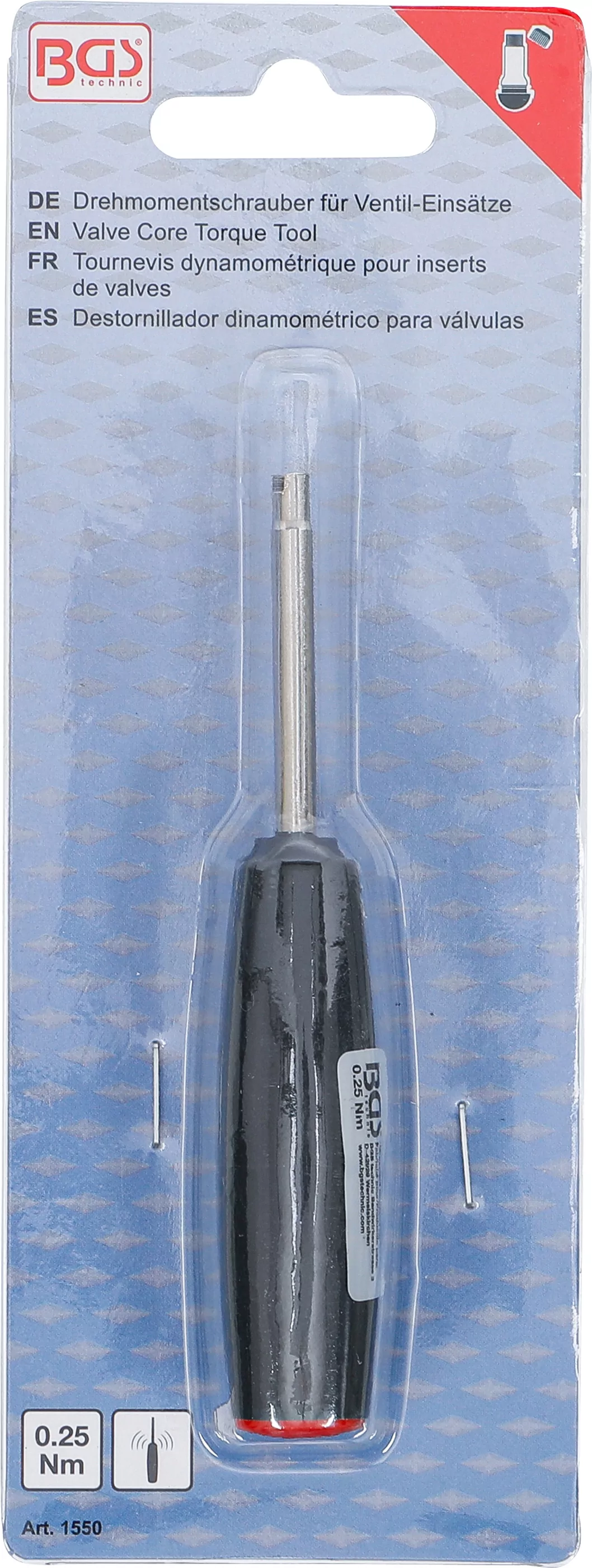 Drehmomentschrauber für Ventil-Einsätze | 0,25 Nm