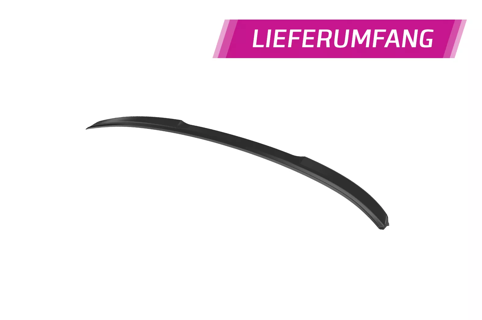 Heckflügel mit ABE für Audi A6 C8 (Typ 4K/F2) Limousine HF015 Schwarz Strukturiert