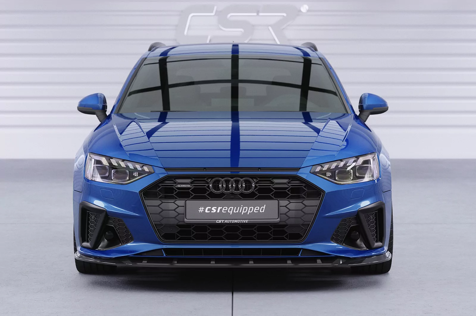 Cup-Spoilerlippe mit ABE für Audi A4 / S4 B9 (8W) CSL561 Schwarz Strukturiert