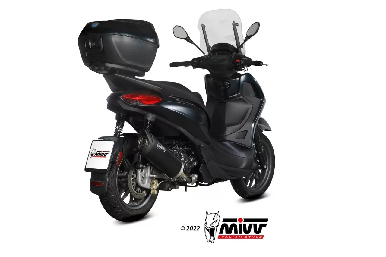 MIVV MOVER Edelstahl Schwarz PIAGGIO Beverly 300 21-22