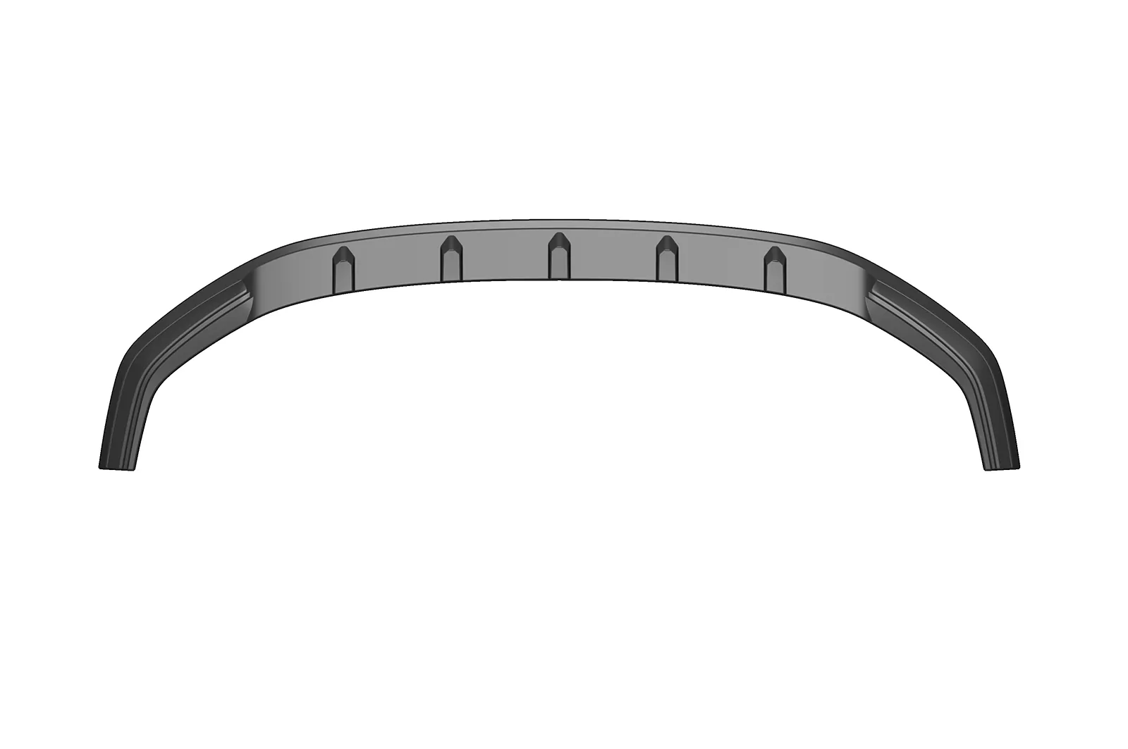 Cup-Spoilerlippe mit ABE für VW Polo VI 2G (Typ AW) GTI / R-Line CSL425 Strukturiert (schwarz matt)