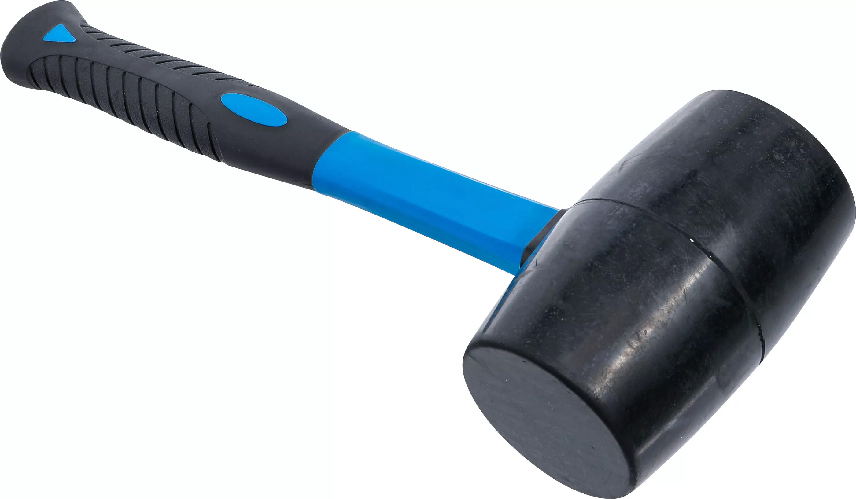 Gummihammer | Fiberglasstiel | schwarzer Kopf | Ø 70 mm | 900 g