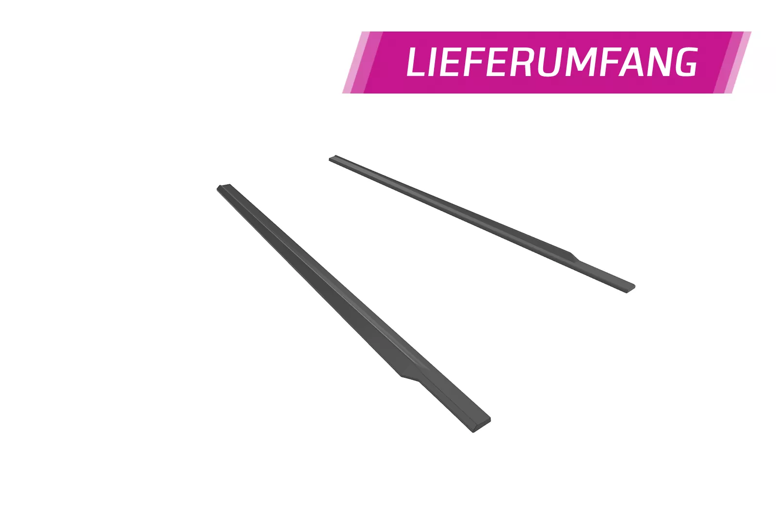 Seitenschweller für Hyundai I20 (BC3) N / N-Line SS574 Schwarz Strukturiert