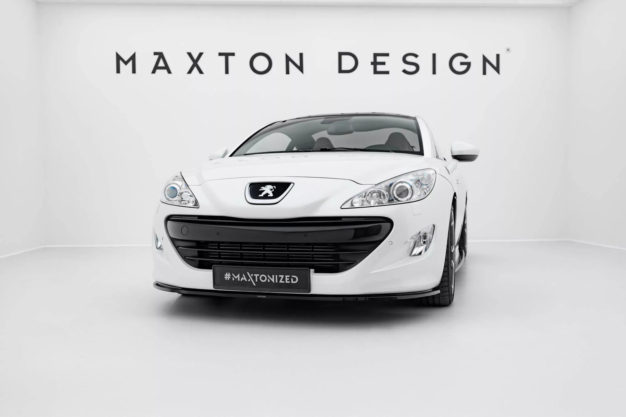 Front Ansatz Passend Für V.1 Passend Für PEUGEOT RCZ Schwarz Hochglanz Schwarz Hochglanz