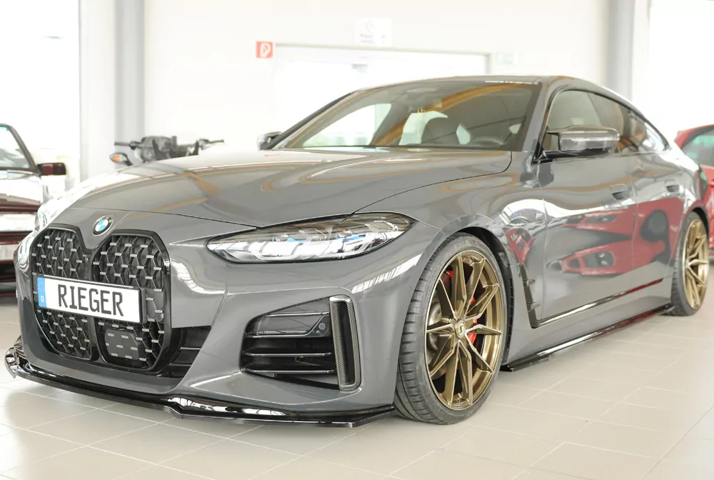 Rieger Spoilerschwert glanz schwarz für BMW i4 M G26  (G4C) Gran Coupé (5-tür.)