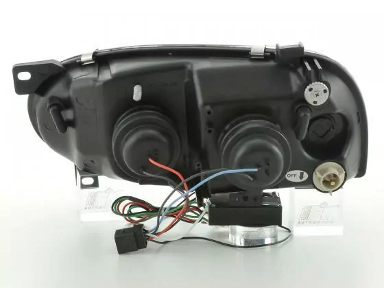 Scheinwerfer Set Daylight LED Tagfahrlicht VW Golf 3 Bj. 91-97 schwarz