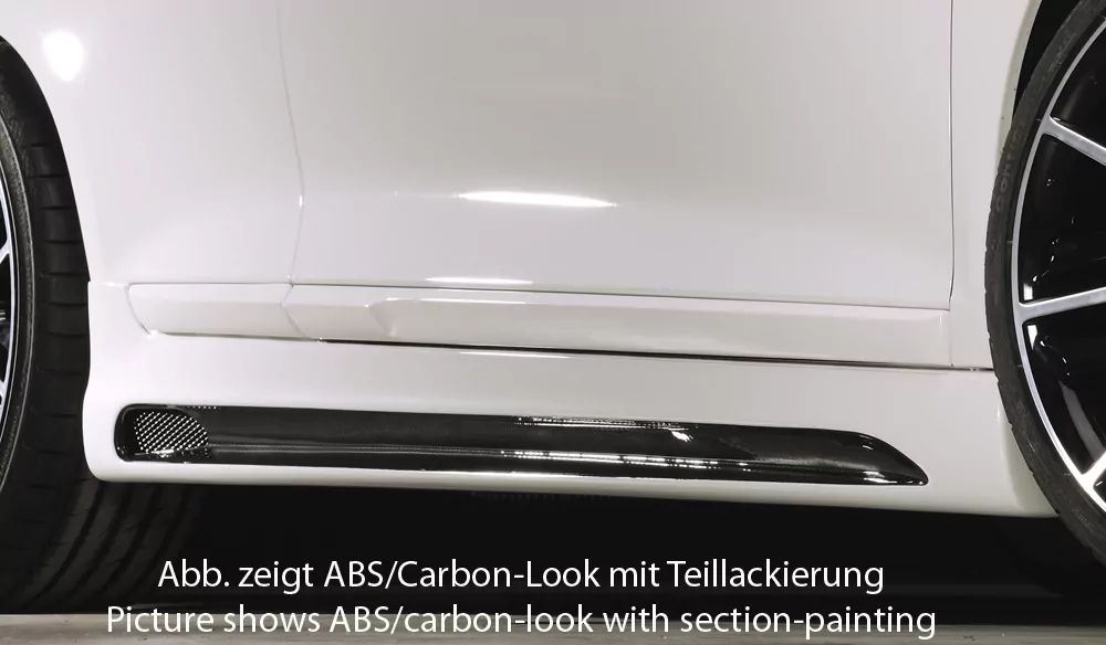 Rieger Seitenschweller rechts  carbon look für VW Scirocco 3 (13) 2-tür. 08.08-