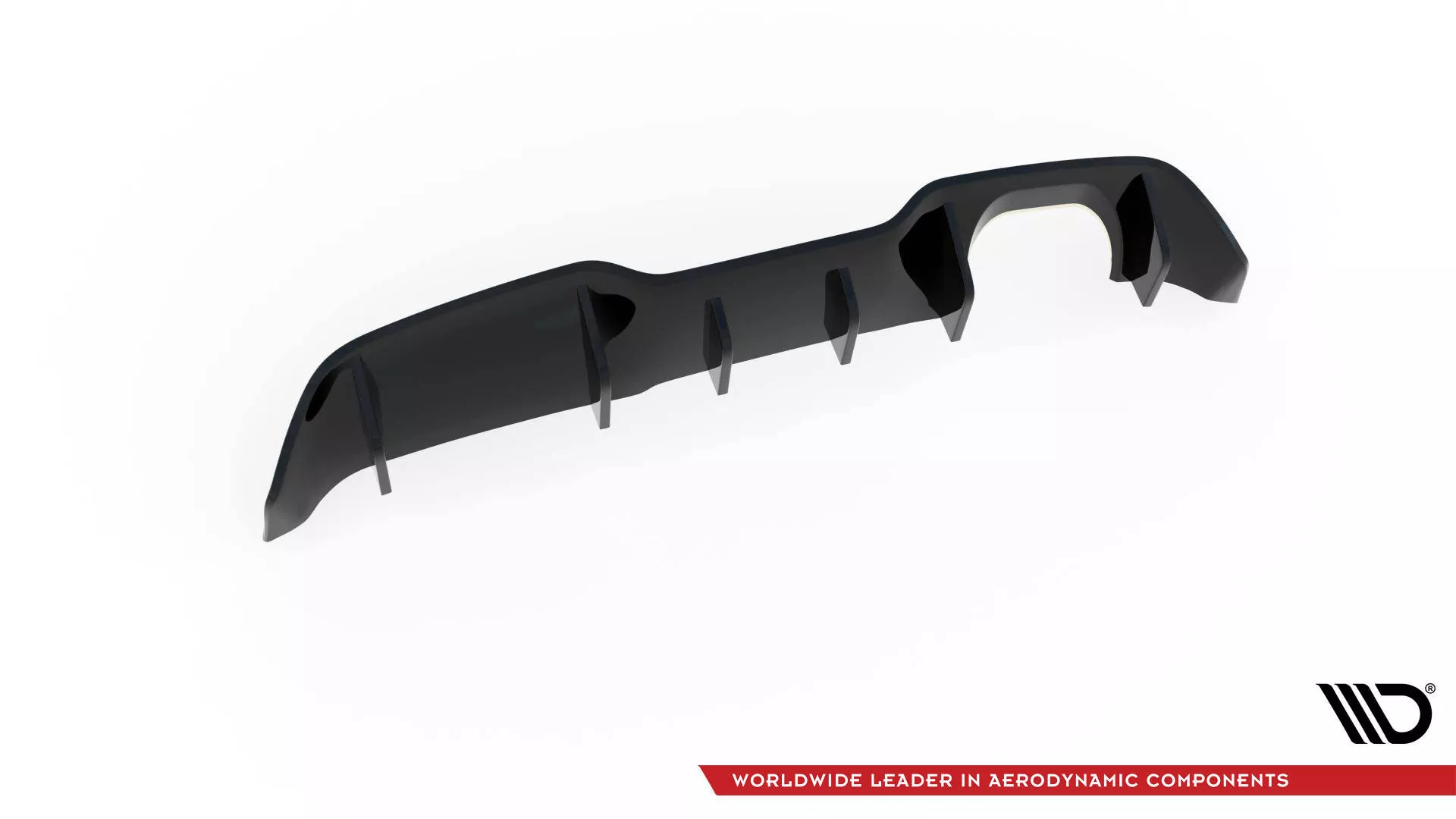 Diffusor Heck Ansatz Für Ford Fiesta ST (5-TĂĽrige Version) Mk7 Facelift Schwarz Hochglanz