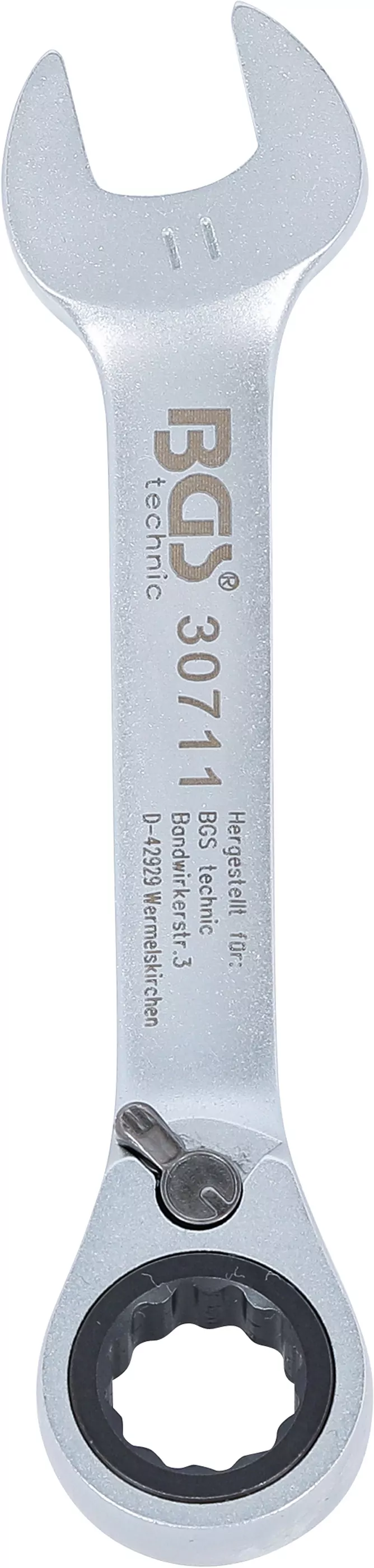 Ratschenring-Maulschlüssel | kurz | umschaltbar | SW 11 mm