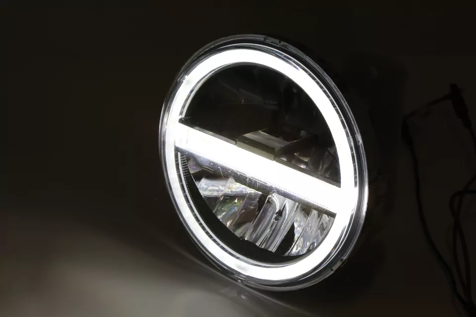 HIGHSIDER LED Hauptscheinwerfereinsatz TYP 6 mit TFL, rund, 5 3/4 Zoll E-geprüft