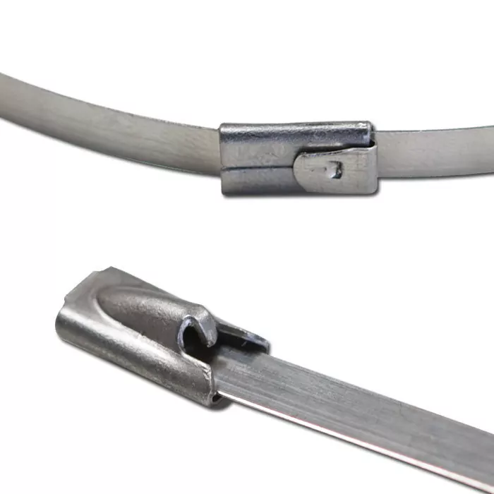 Kabelbinder Edelstahl (316) | 1 Set = 10 Stück Maße: B: 4,6mm  x L: 300mm x H: 0,25mm
