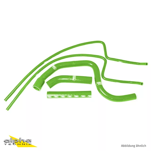 SAMCO SPORT Siliconschlauch Kit grün für Triumph Speed Triple 1050i Modelljahr 2011-2015