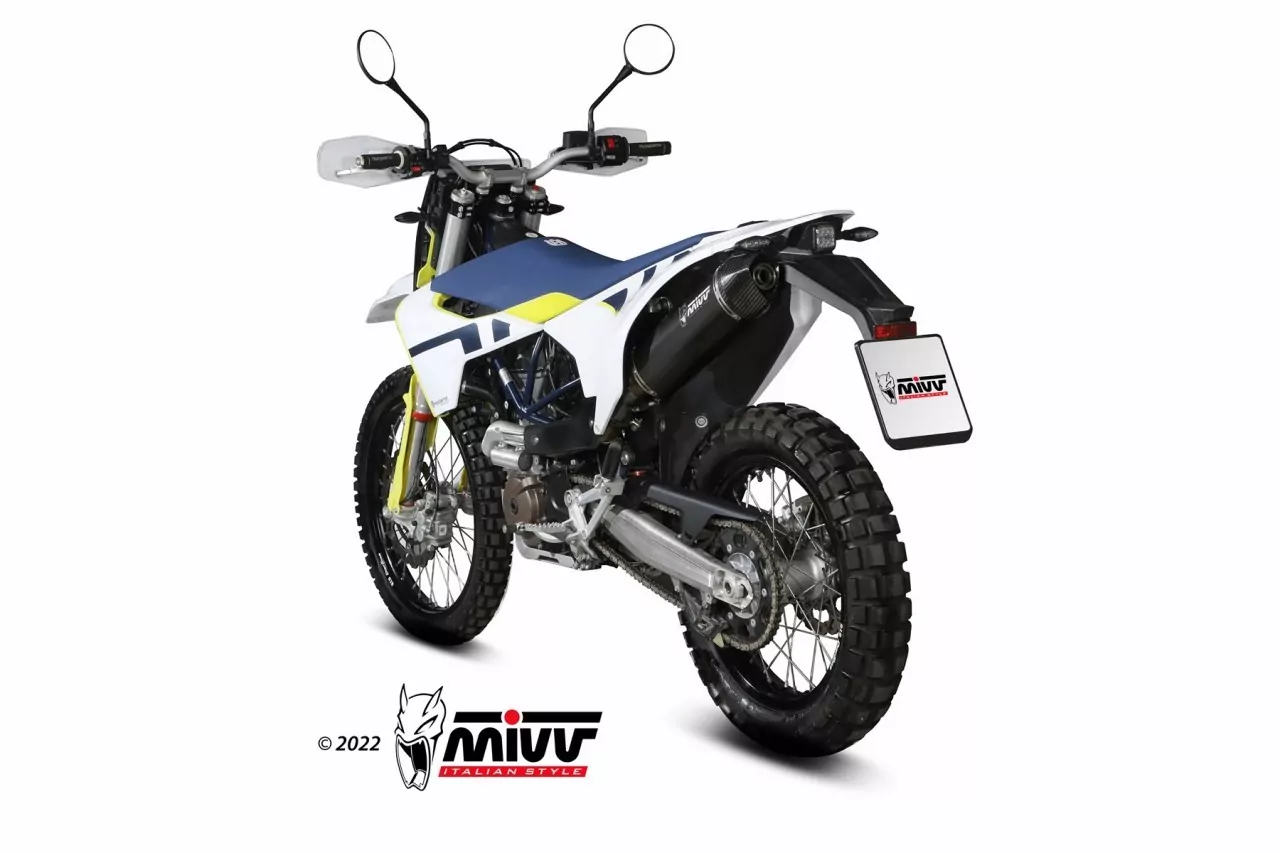 MIVV STR-1 Edelstahl Schwarz HUSQVARNA 701 Enduro-Supermoto 21-24