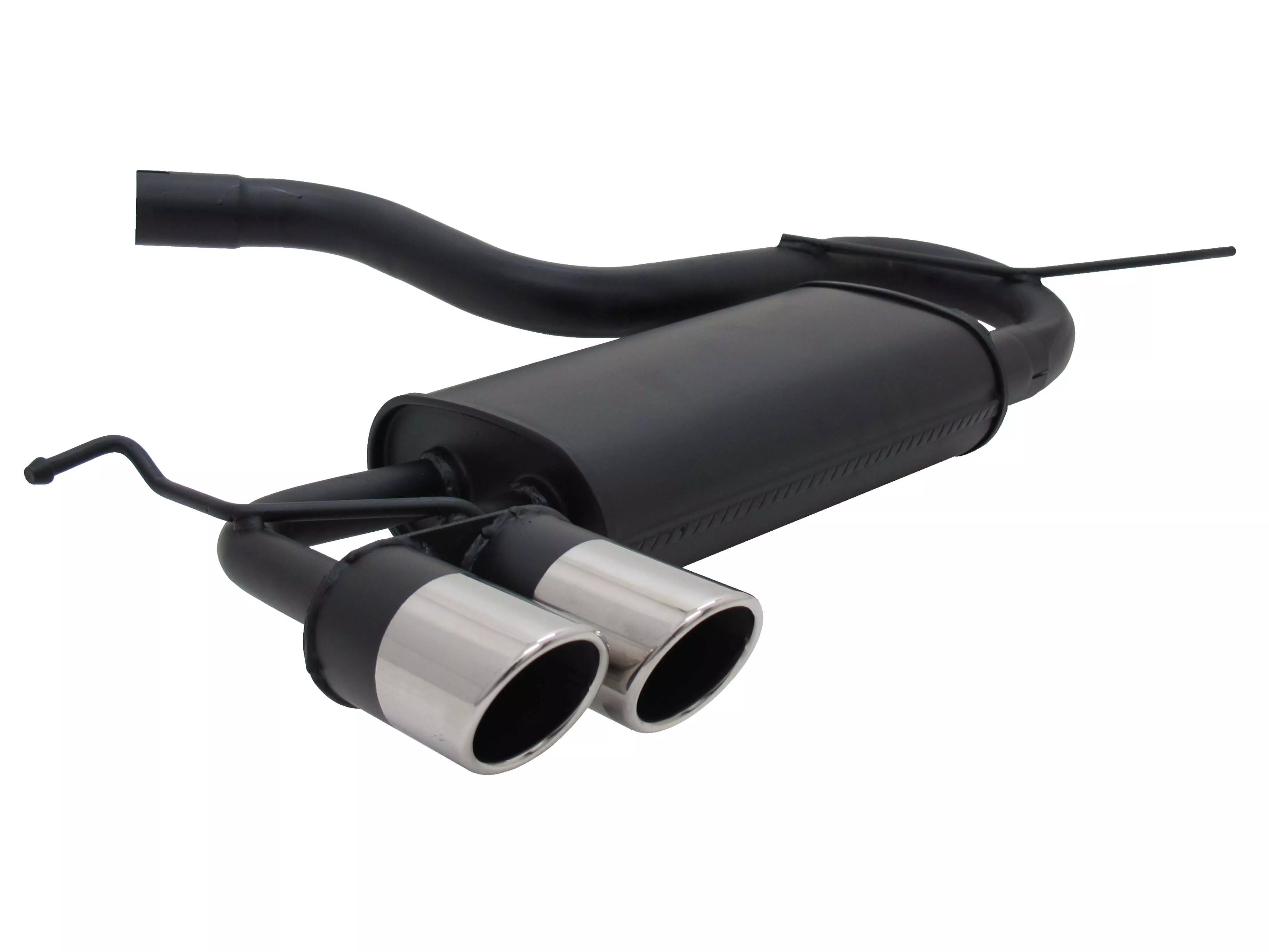 Novus Sportauspuff für Audi A3 / VW Golf 5 / VW Golf 6 / VW Scirocco 2x76mm SR-Design