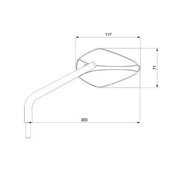 Barracuda universal Rückspiegel A-Version