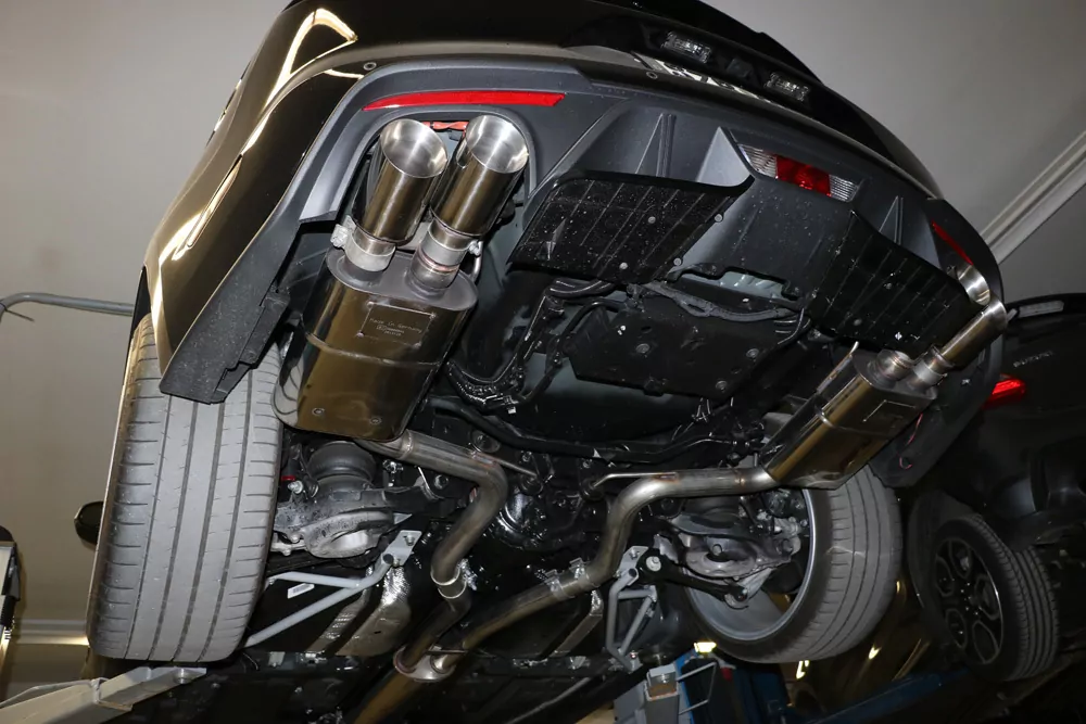 Ford Mustang VI Facelift Coupe & Convertible - 8 -Zylinder Endschalldämpfer rechts/links - 2x100 Typ 25 rechts/links