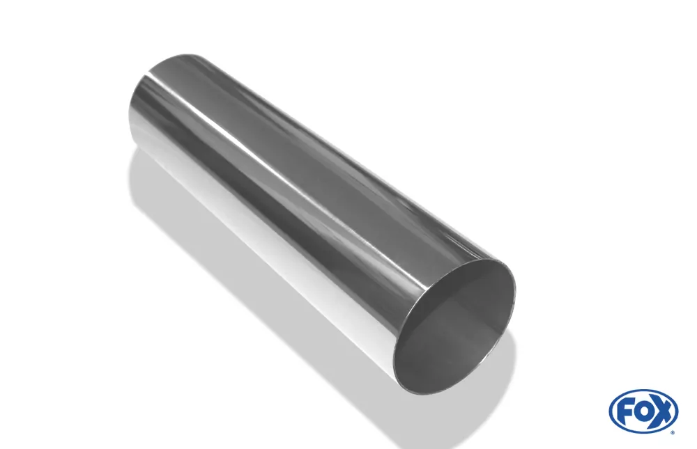 Anschweißendrohr Typ 10  Ø 80 mm / Länge: 300 mm  - rund / uneingerollt / gerade / ohne Absorber