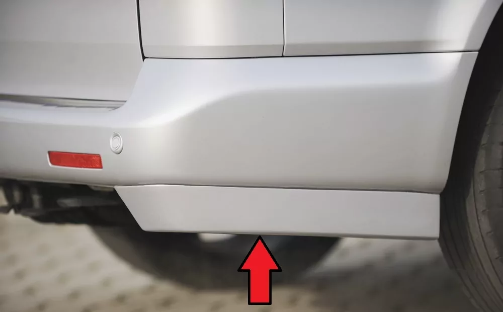 Rieger Heckschürzenansatz für VW T5 Bus -  09.09- (ab Facelift) carbon optik