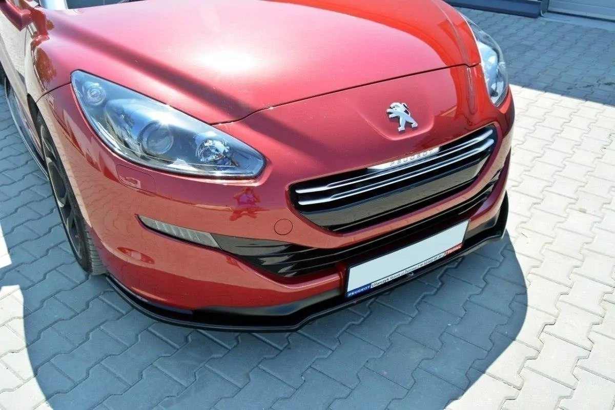 Front Ansatz Passend Für V.1 Passend Für PEUGEOT RCZ FL Schwarz Hochglanz Schwarz Hochglanz