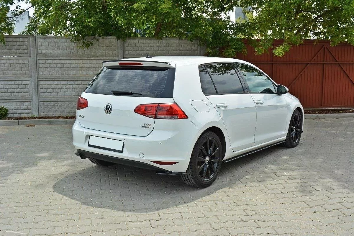 Heck Ansatz Flaps Diffusor Passend Für Diffusor Passend Für VW Golf Mk7 Standard Schwarz Hochglanz Schwarz Hochglanz