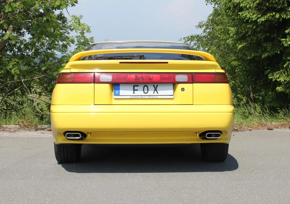 Subaru SVX  Endschalldämpfer quer Ausgang rechts/links - 130x50 Typ 52 rechts/links