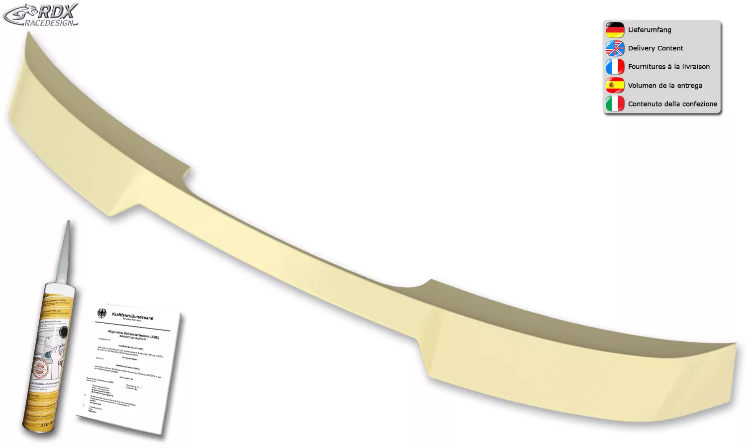 RDX Heckspoiler für VW Polo 2G Dachspoiler Spoiler