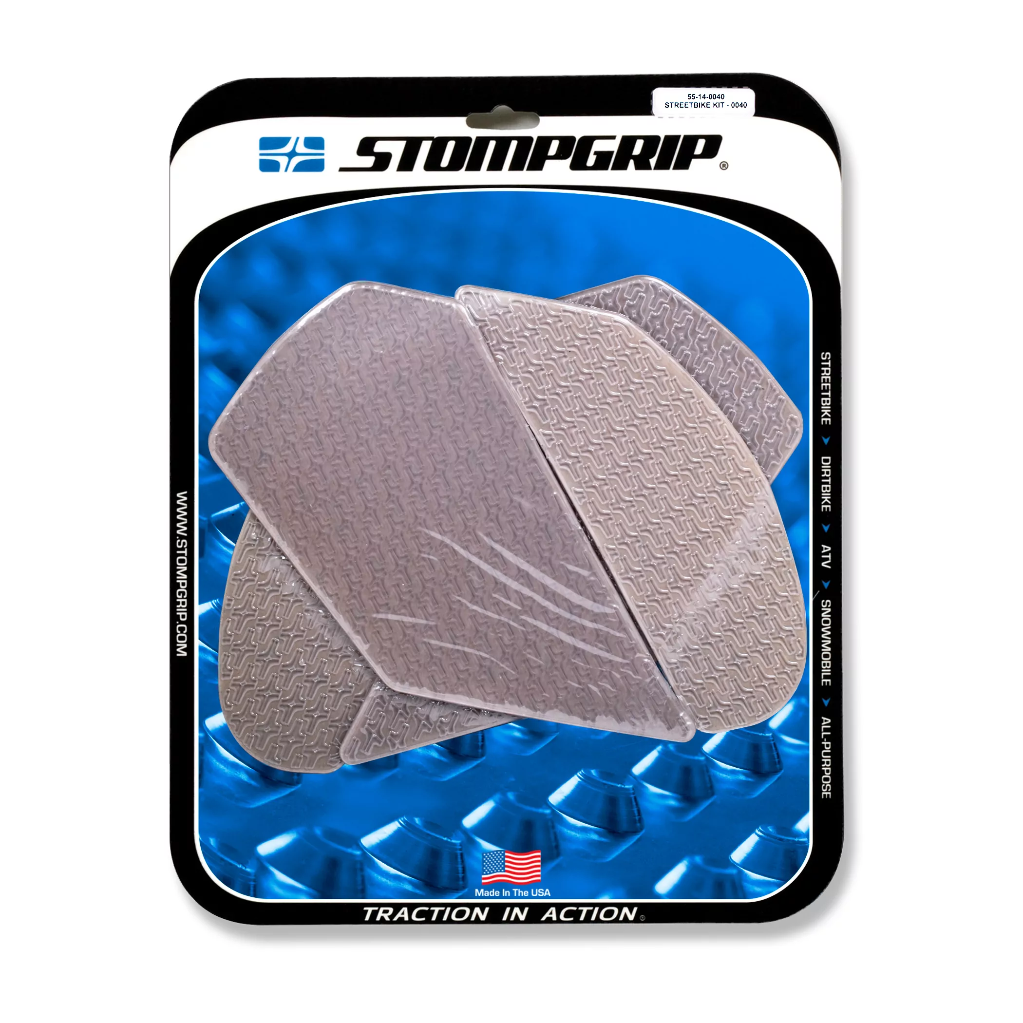 Stompgrip Traction Pad Icon für Kawasaki Ninja ZX-10R / RR 11-22 Klar