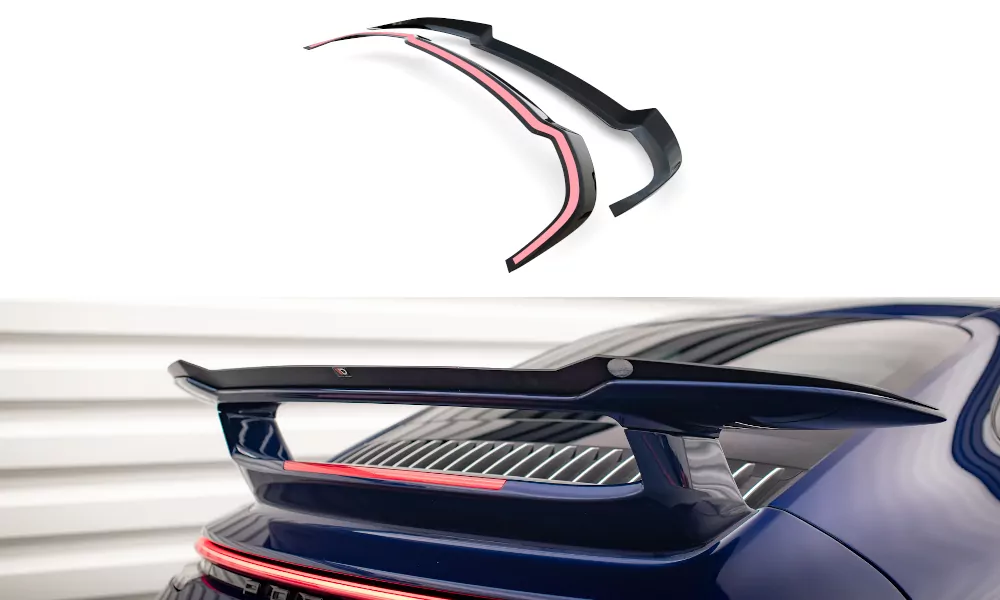 Spoiler CAP Für Porsche 911 Carrera Aero 992 Schwarz Hochglanz