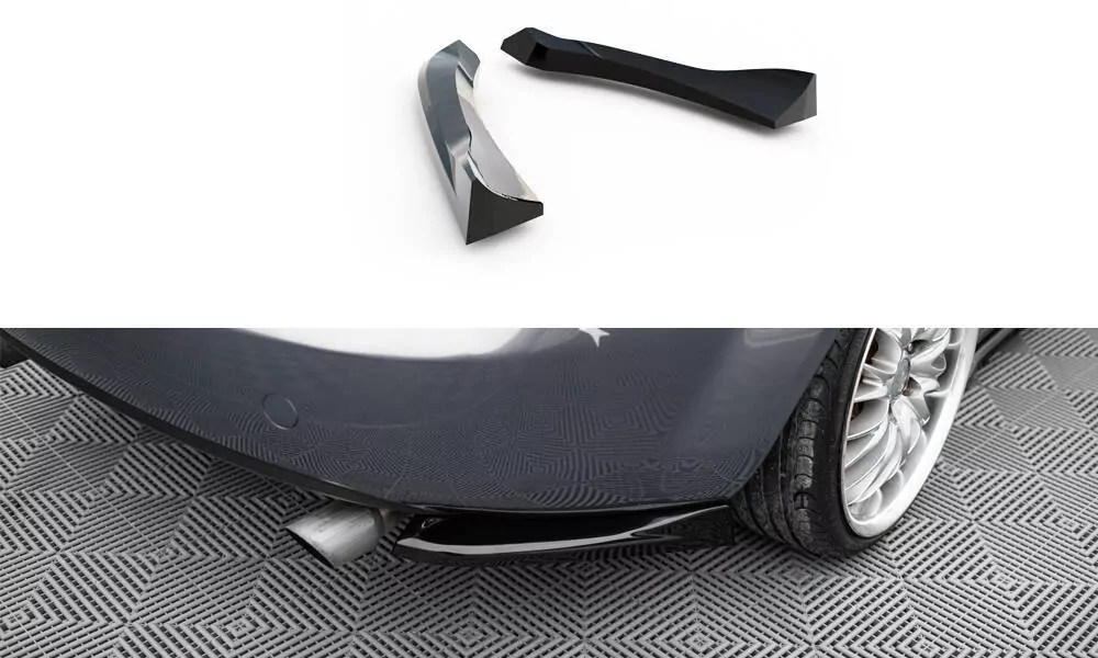 Heck Ansatz Flaps Diffusor Für Mazda MX5 NC (Mk3) Schwarz Hochglanz