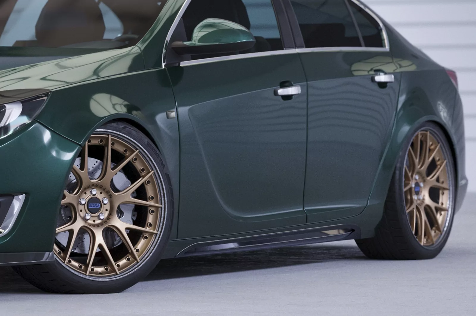 Seitenschweller für Opel Insignia A SS516 Schwarz Strukturiert